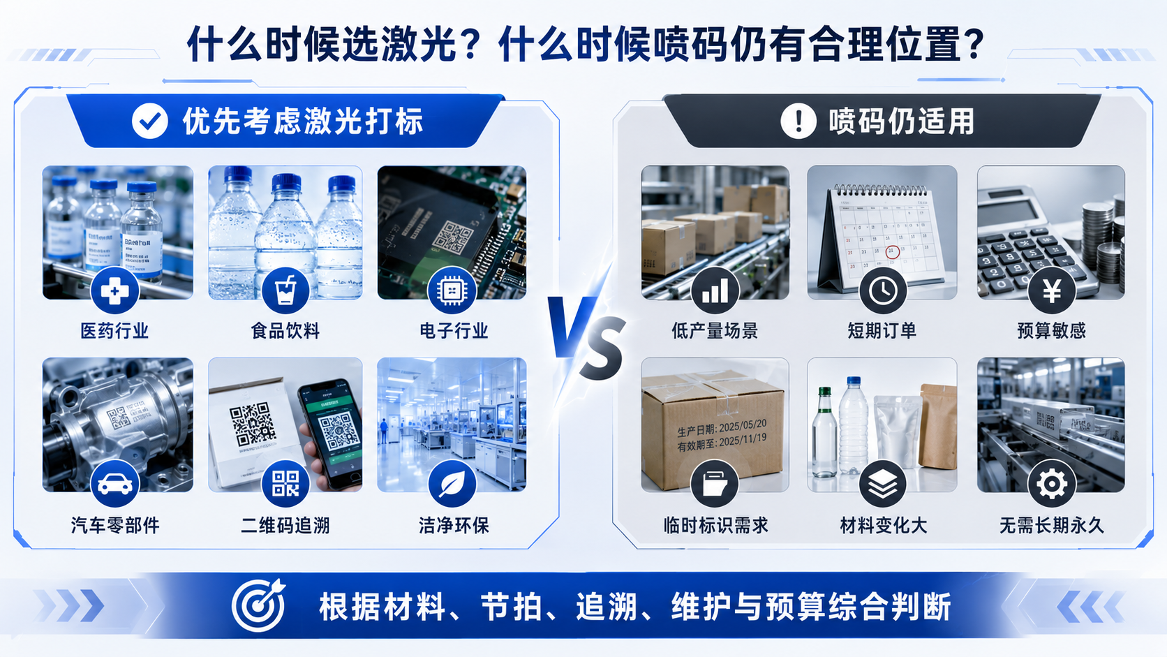 什么时候选择激光打标机什么时候选择喷码机